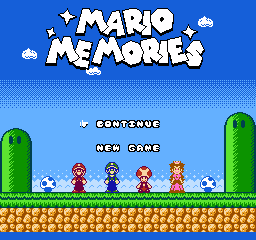 Mario Memories Title Screen