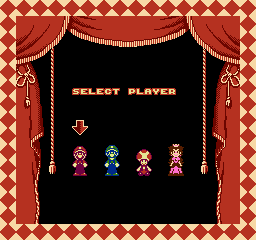 Mario Memories Player Select