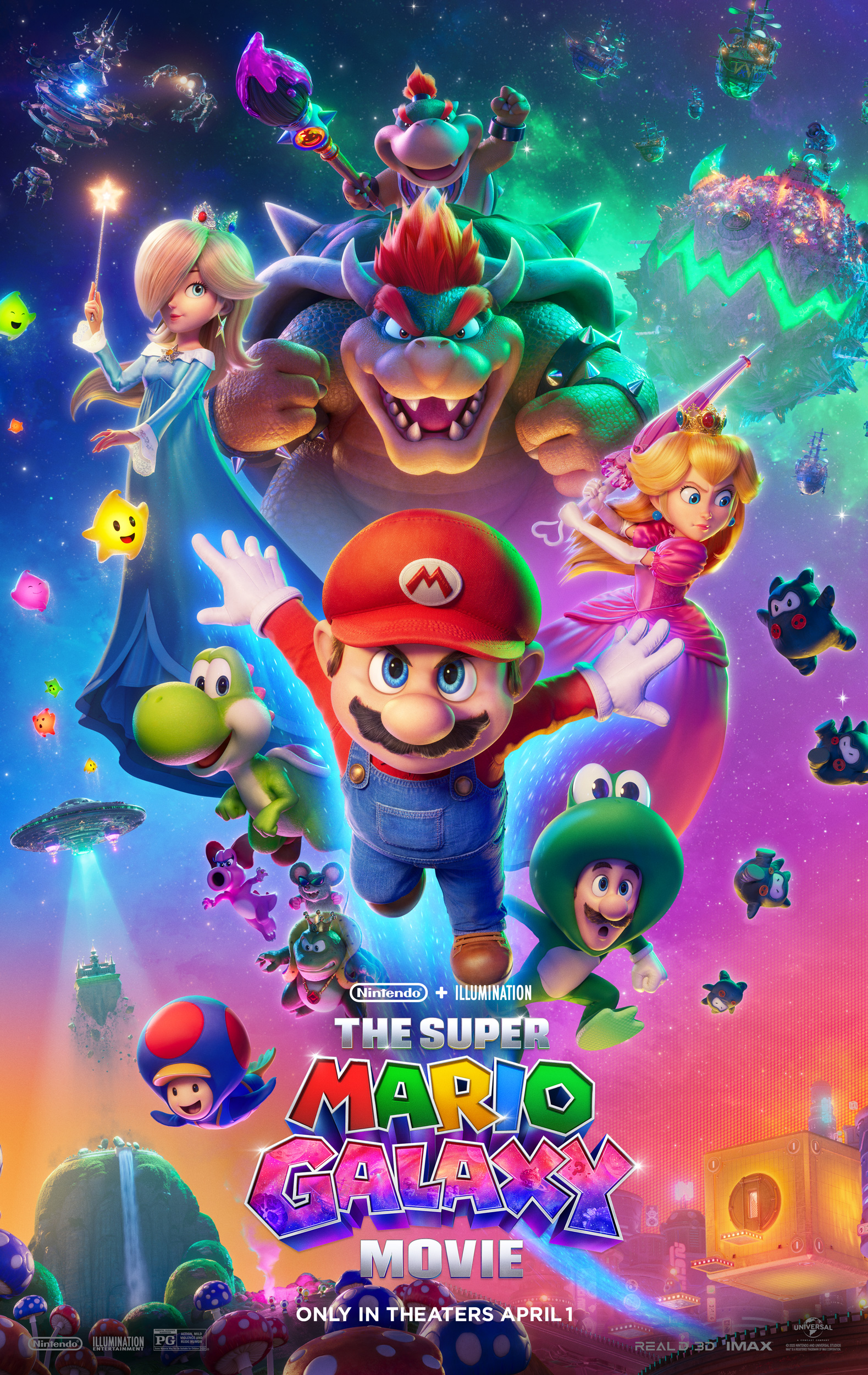 The Super Mario Galaxy Movie Poster