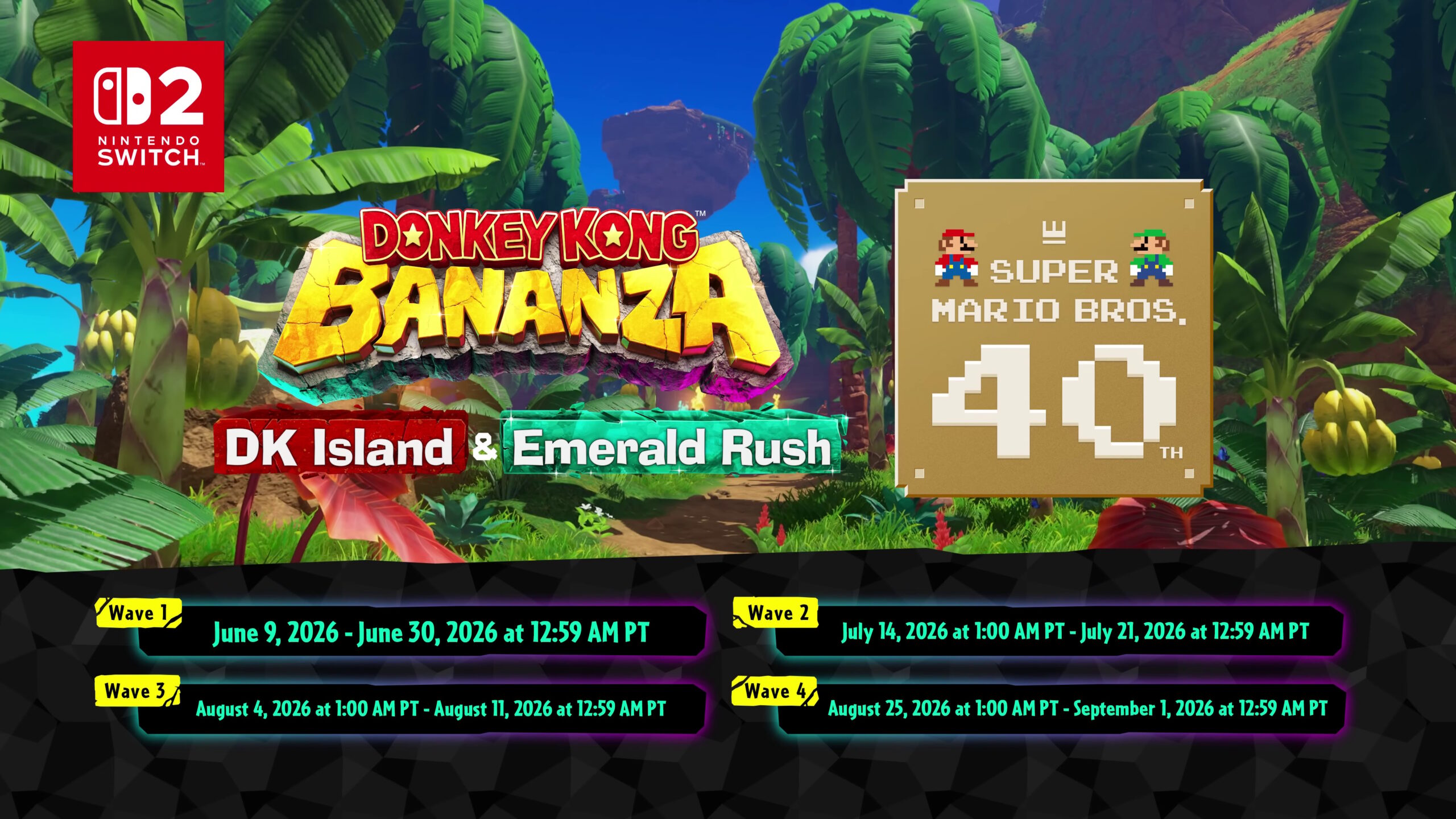 DK Bananza Mario Anniversary Event