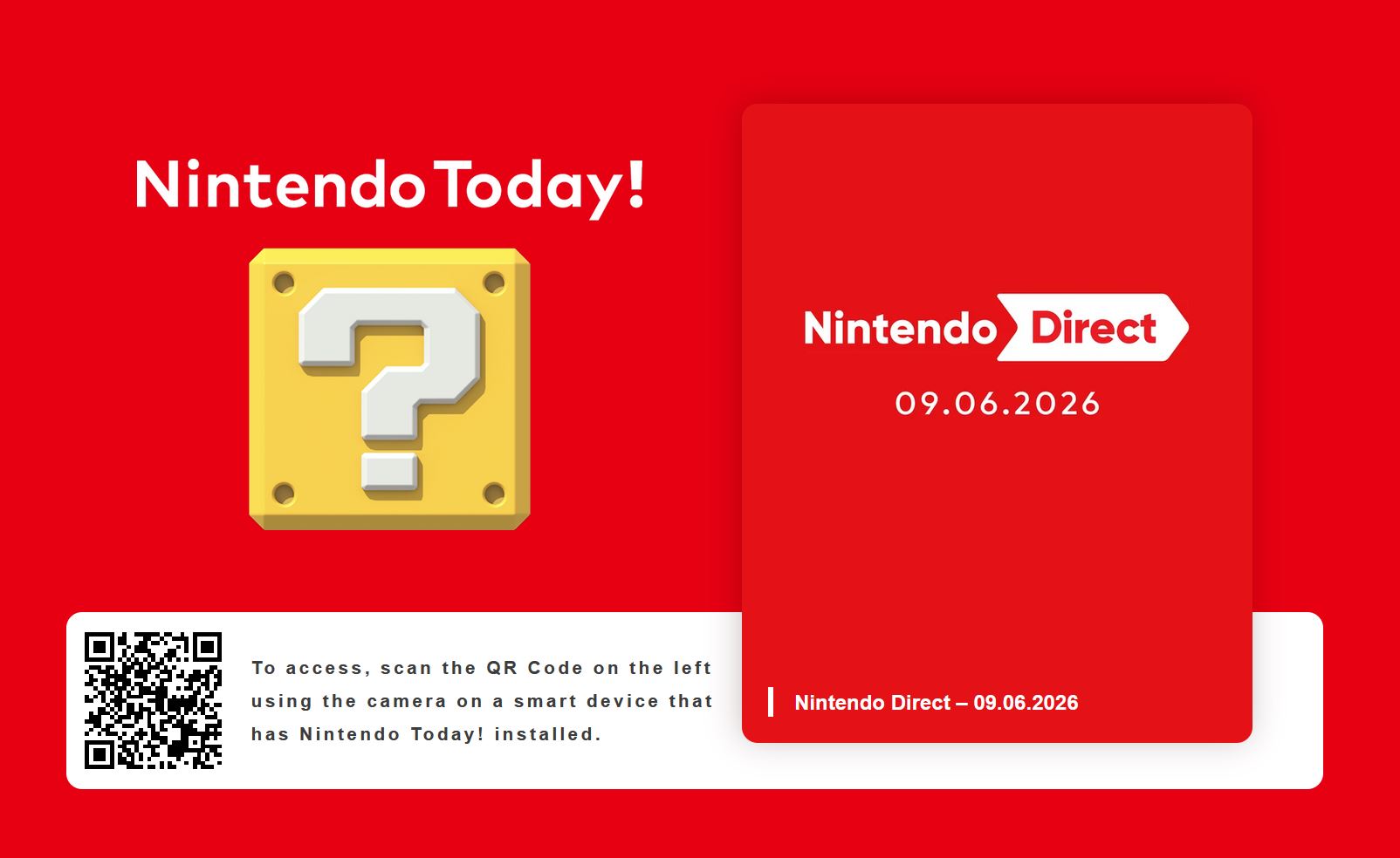 June 2026 Nintendo Direct announcement on Nintendo Today