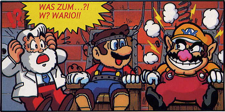 Wario's creation in Club Nintendo comic