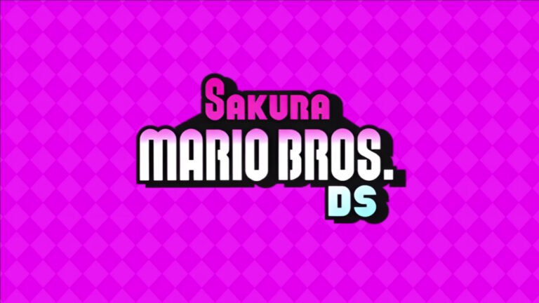 Sakura Super Mario Bros DS Banner