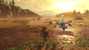 A wetland area in Hyrule Field