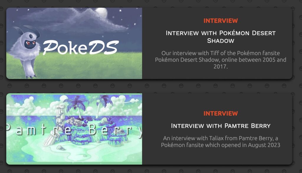 Johto Times Interviews