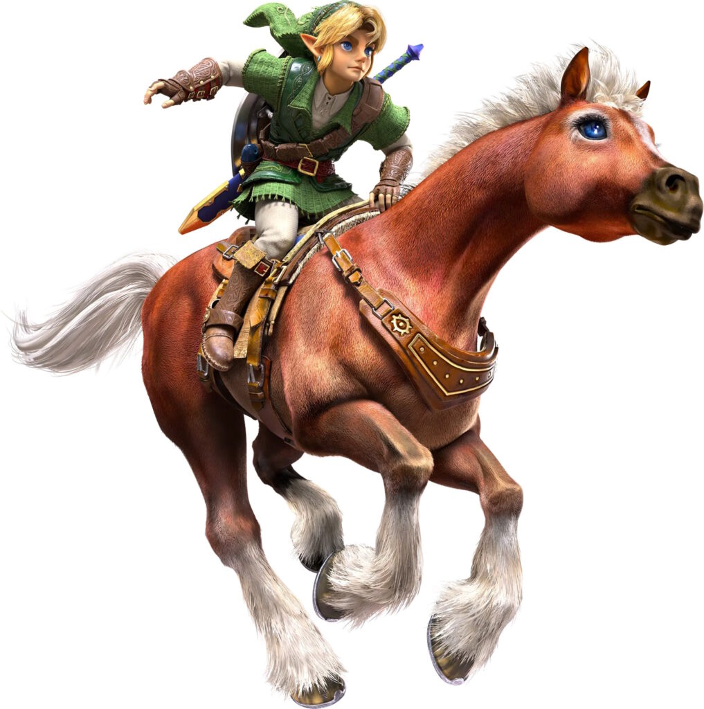 Link riding Epona