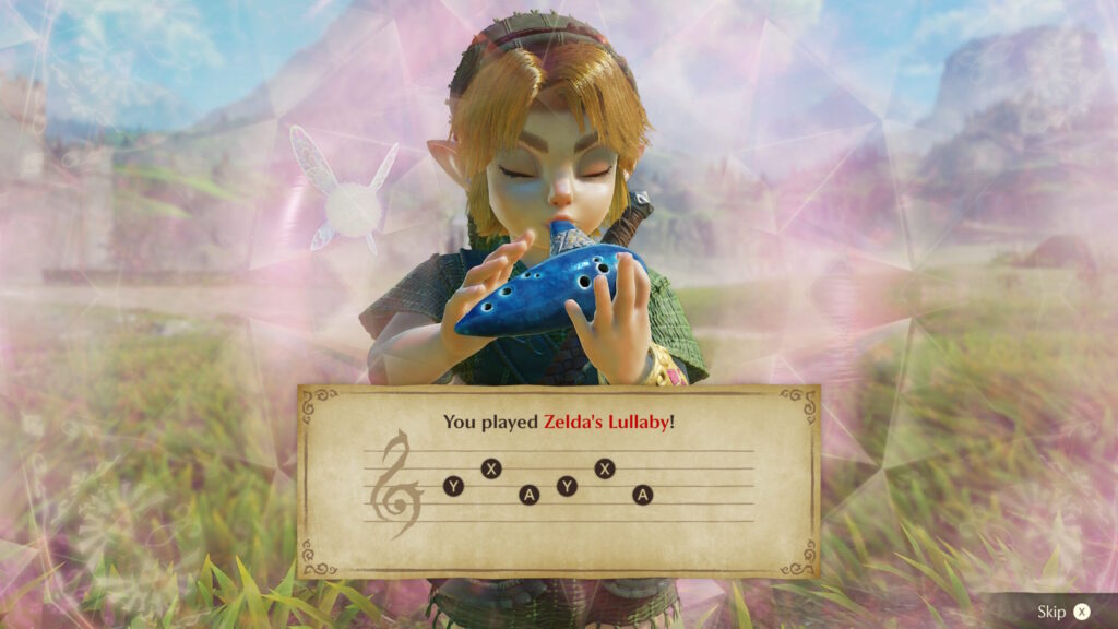 Link Plays Ocarina