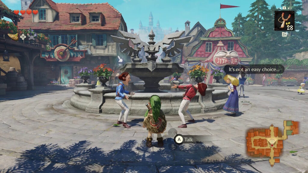 Hyrule Castle Town with a new NPC