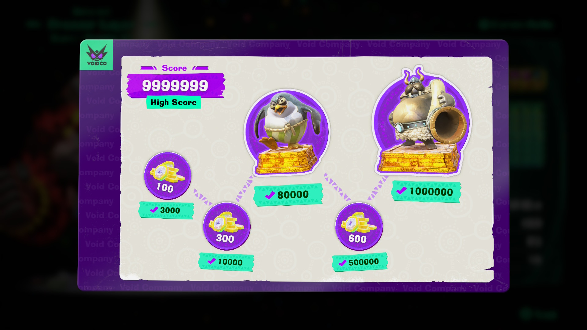 Freeze Break Maxed Out Scorecard