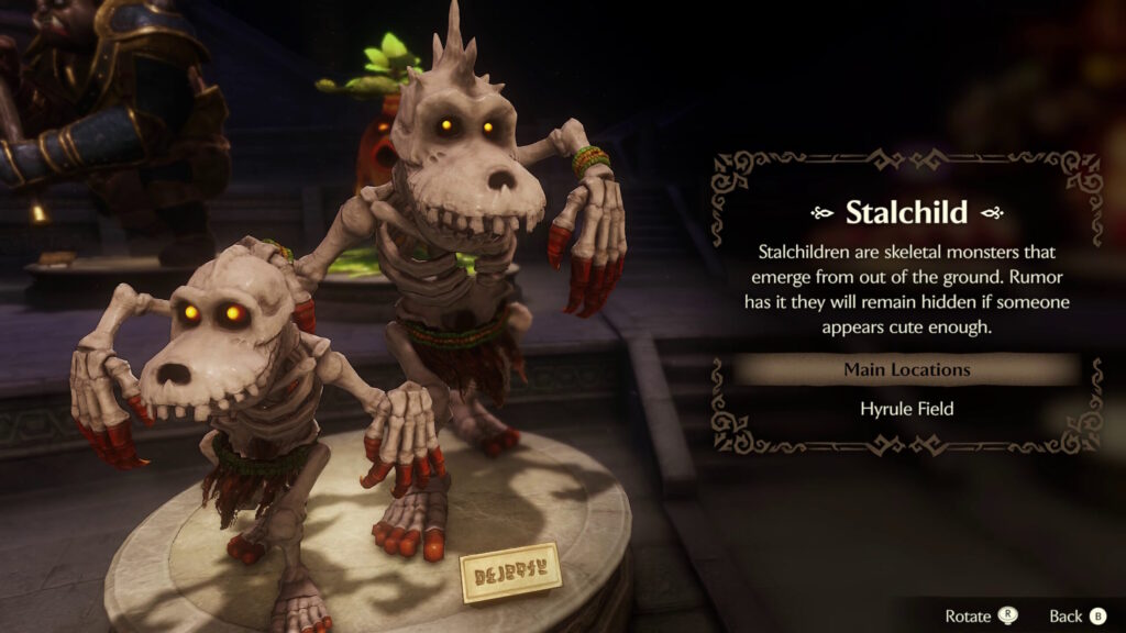 Hall of Fallen Foes Stalchild Description